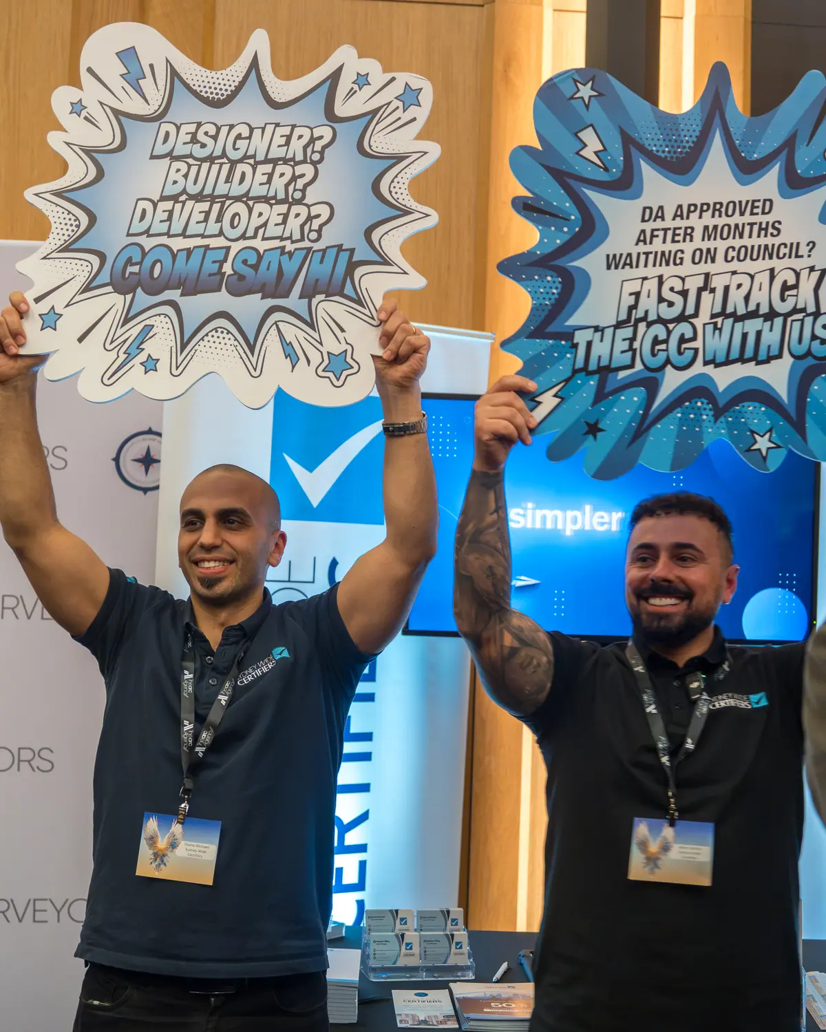 Sydney Wide Certifiers team at an industry expo